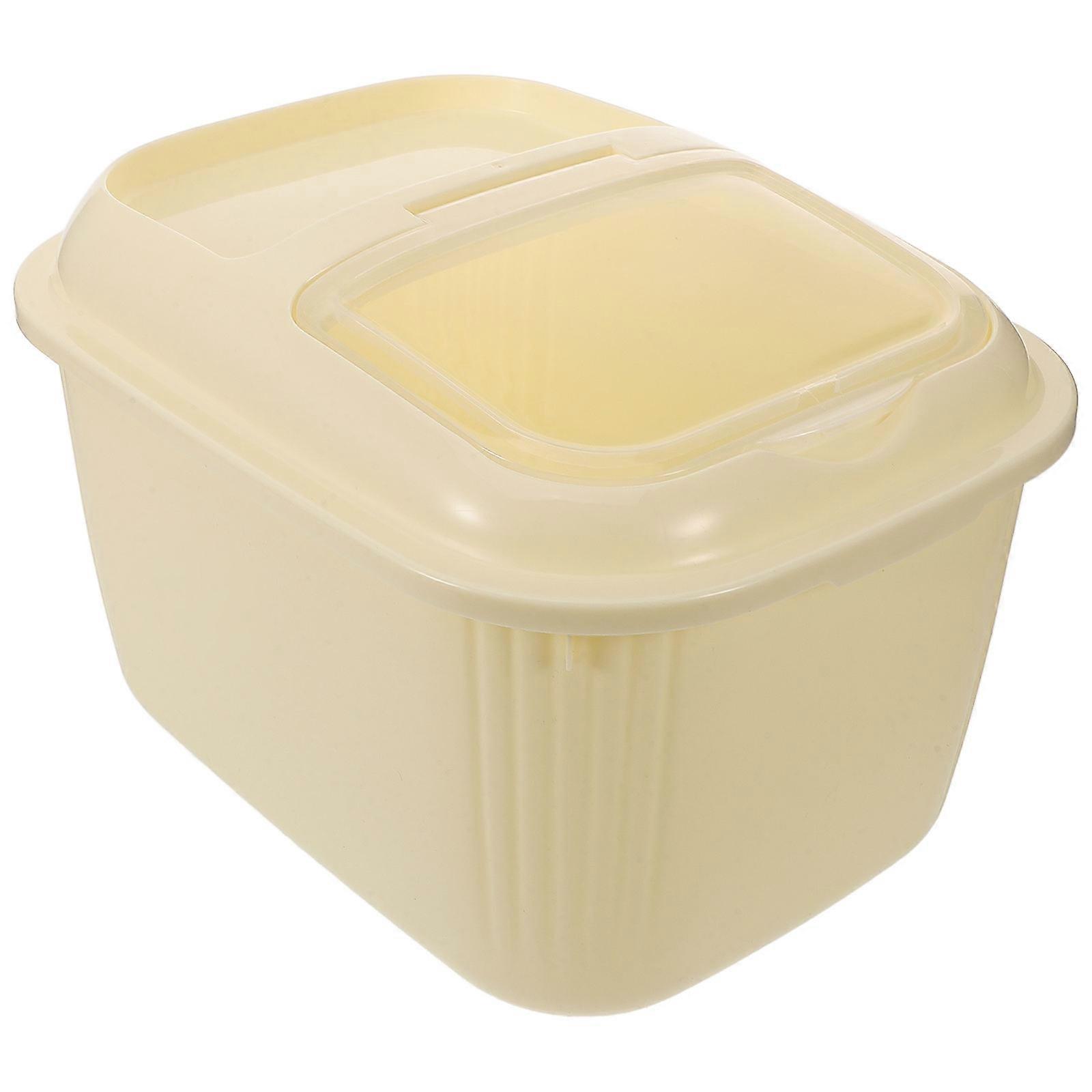 Airtight Rice Storage Container with Clear Window – Sealed Dry Food & Cereal Storage Box for Kitchen Organization