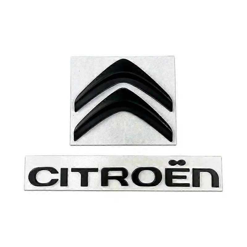 Metall Auto Front Emblem Rear Badge Buchstabe Aufkleber Geeignet für Citroen C4 C3 C5 C1 DS3 DS5 DS4 Jumper Xsara C-Elysee Picasso Sega C-quatre