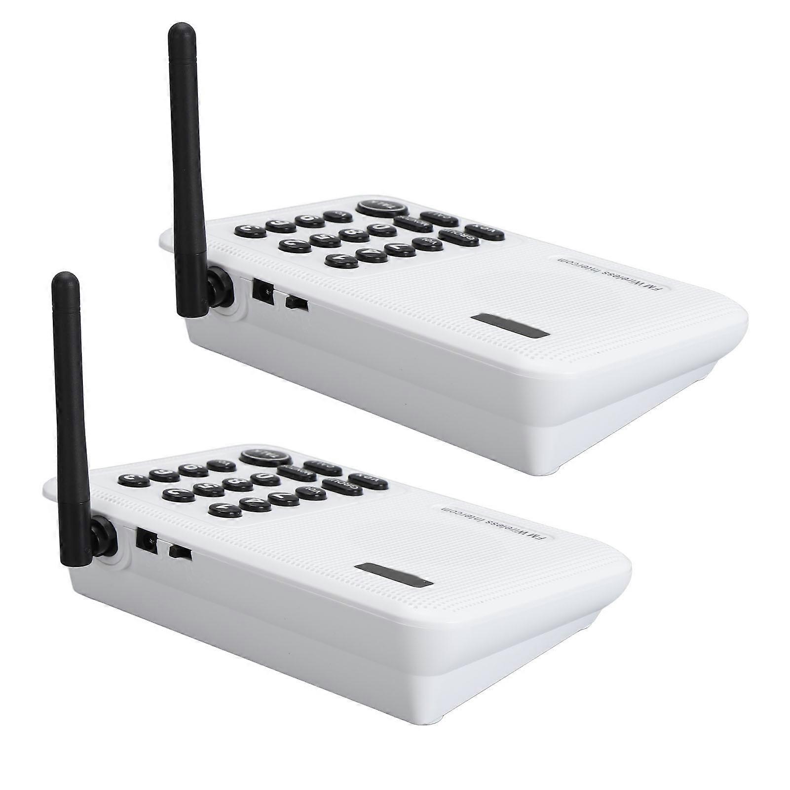 Wireless Intercom System 3280ft Long Range 10 Channel 3 Code Anti Interference 8 Speed Volume Adjustment Wireless Intercoms for House Business Office