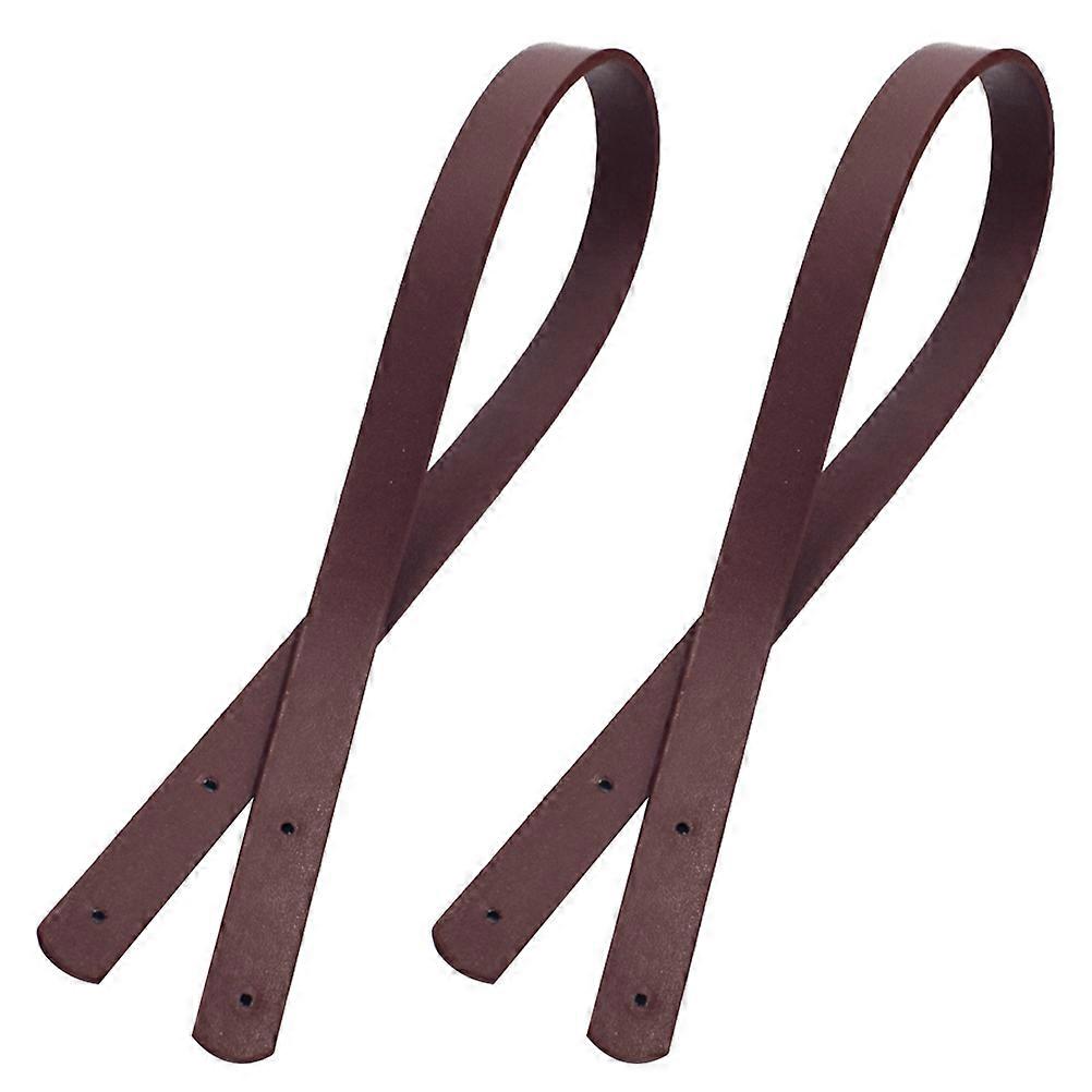 Handbag Straps Handles Purse Handles Replacement 60Cm Light Coffee Straight Strip 2Pcs