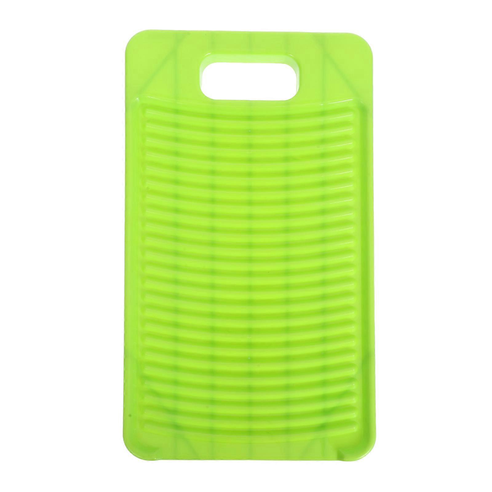 Scrubbing Board for Laundry Non Slip Green Plastic 28 15 5cm Save Electricity Effort Saving Home Use Laundry Tool 1Pack