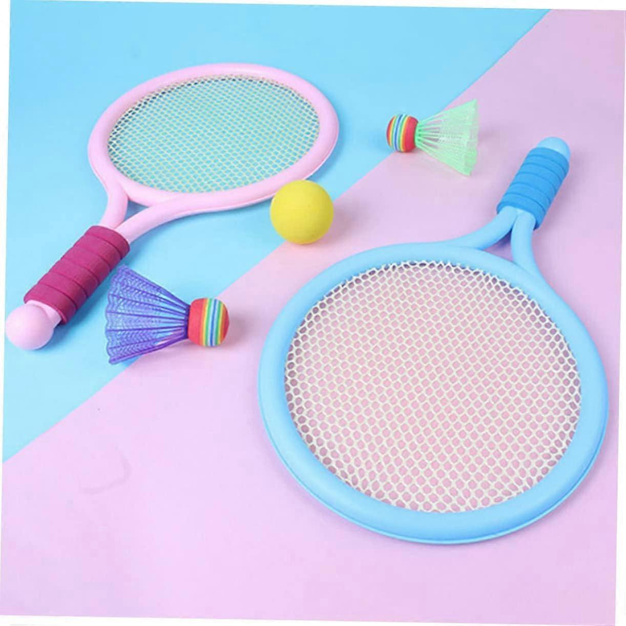 Children's Badminton Racket Set with Shuttlecocks, Durable Outdoor Sports Toy for Kids, Colorful and Ideal for Training