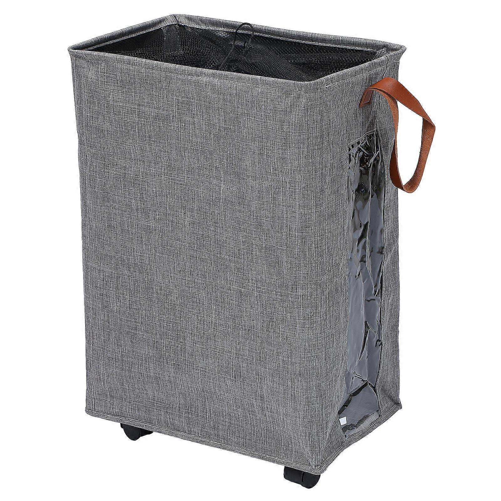 Laundry Hamper Collapsible Foldable Laundry Basket Storage Bag with Wheels