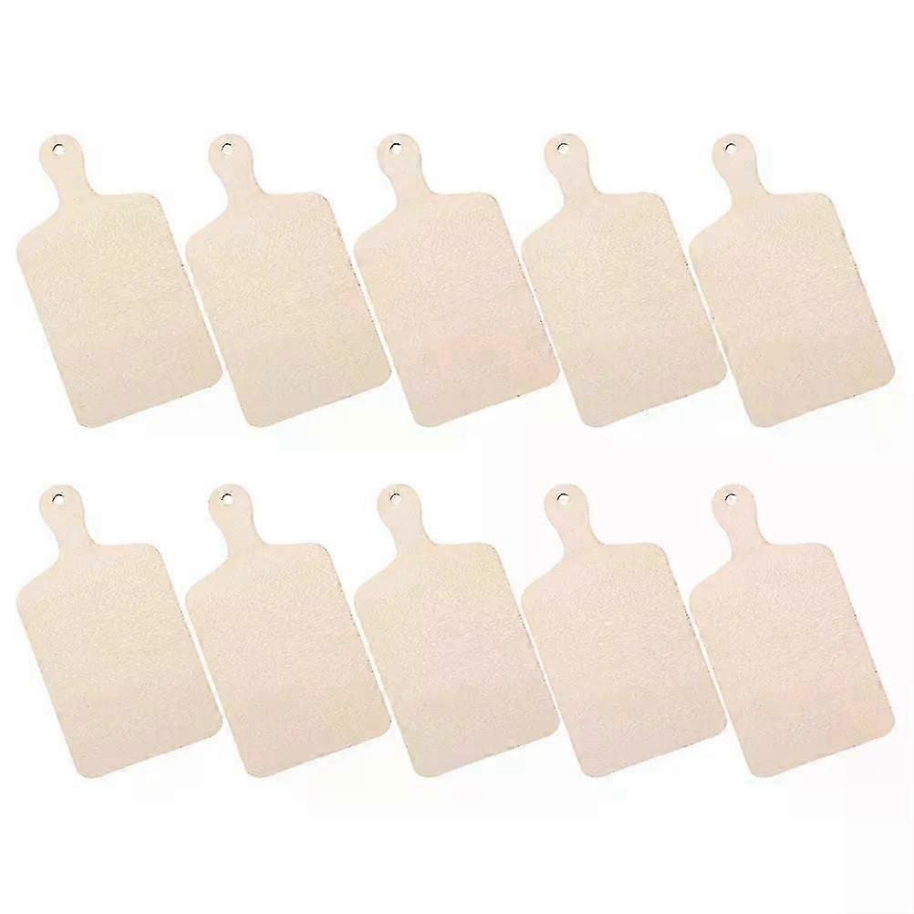 10 Stück DIY Holz Schneidebrett Schneidebrett Schneidebrett Kleines Paddel für Basteln Unvollendetes Kind m & y