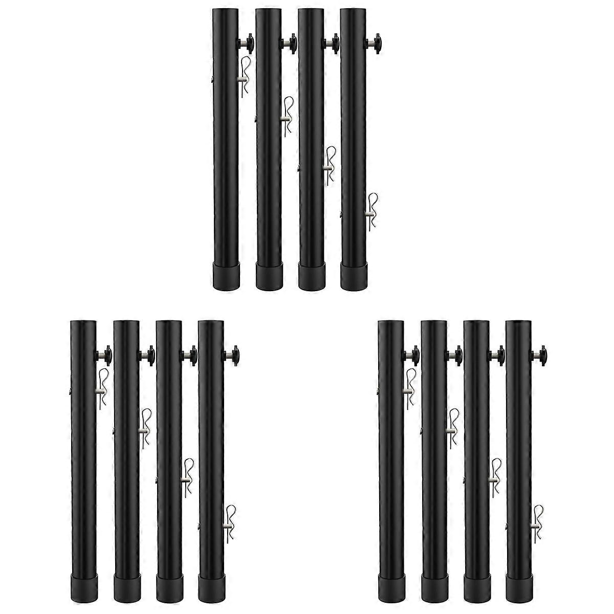 Table for Folding Straight/Bent Leg, Heights Adjustable Risers - 4PCS