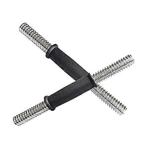 Dumbbell Bar without Welding Thread Dumbbell Electroplated Connecting Bar Gym Fitness Equipment Dumbbell Accessories 34cm(two)