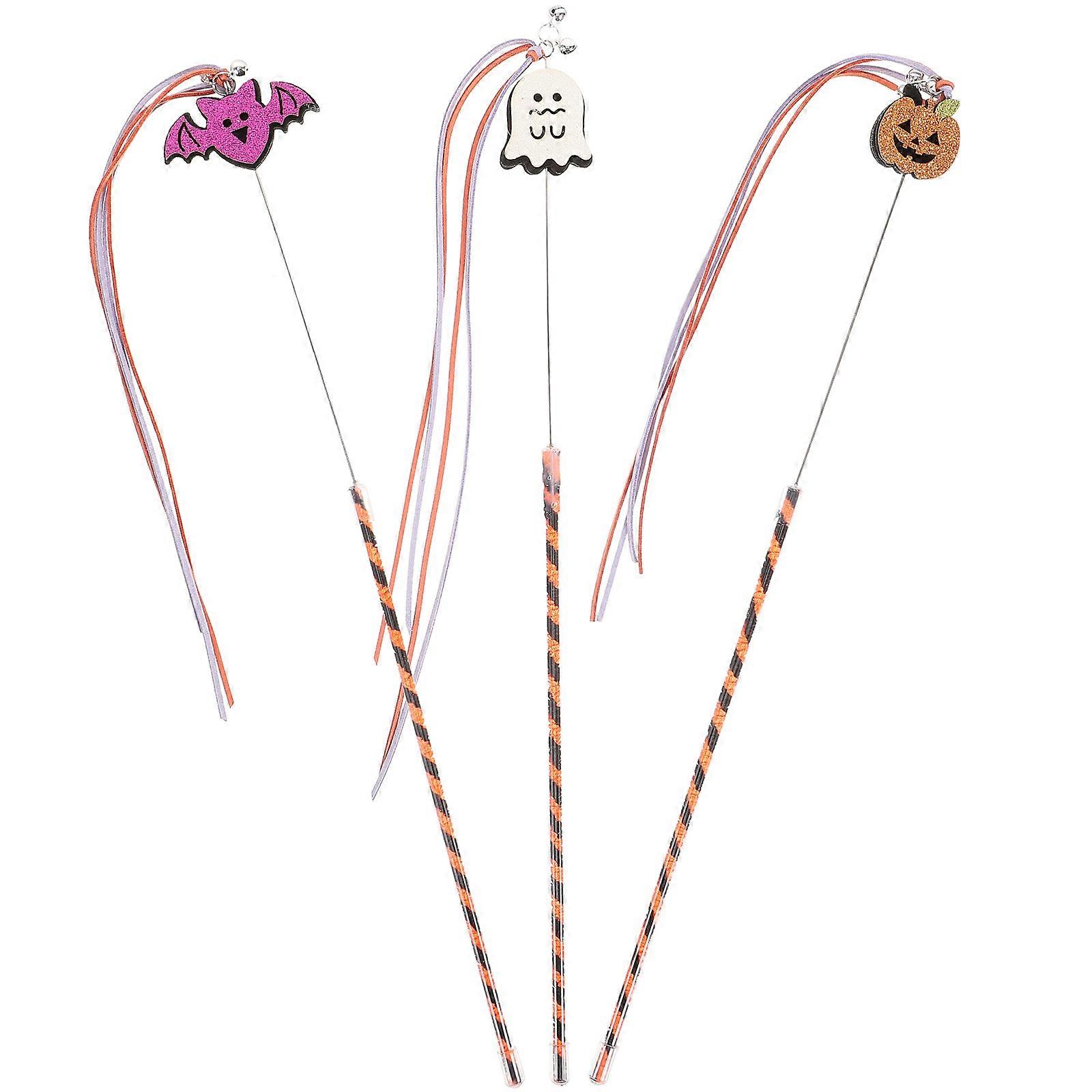 Teaser Cat Entertainment Pet Toys Ghost Shape 3Pcs