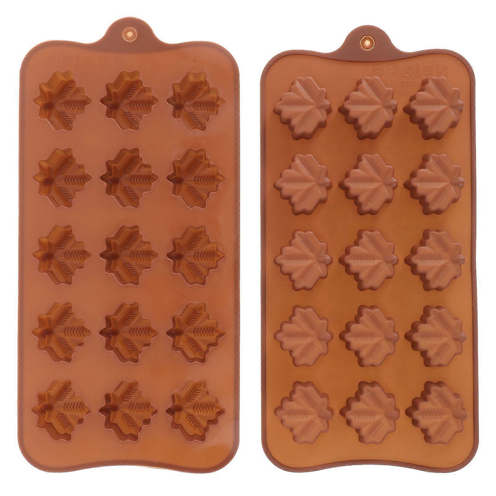 2PCS Creative Shaped Design Baking Tools Baking Gadgets Multi-Purpose Silicone Molds for Chocolate (Style 5, Random Color)