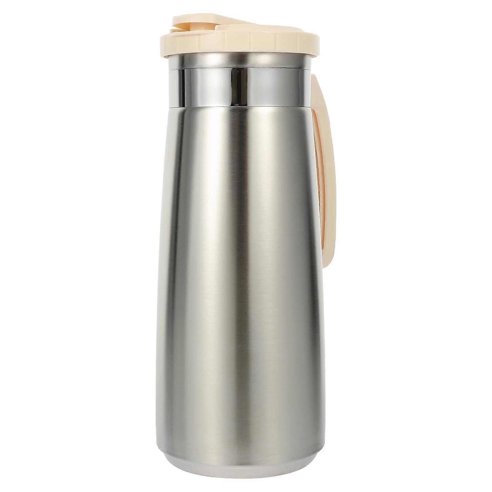 Stainless Water Jug Water Pitcher With Lid Cold Water Dispenser Korean Aesthetic Design For Household Users 1300ml Capacity 1Pack