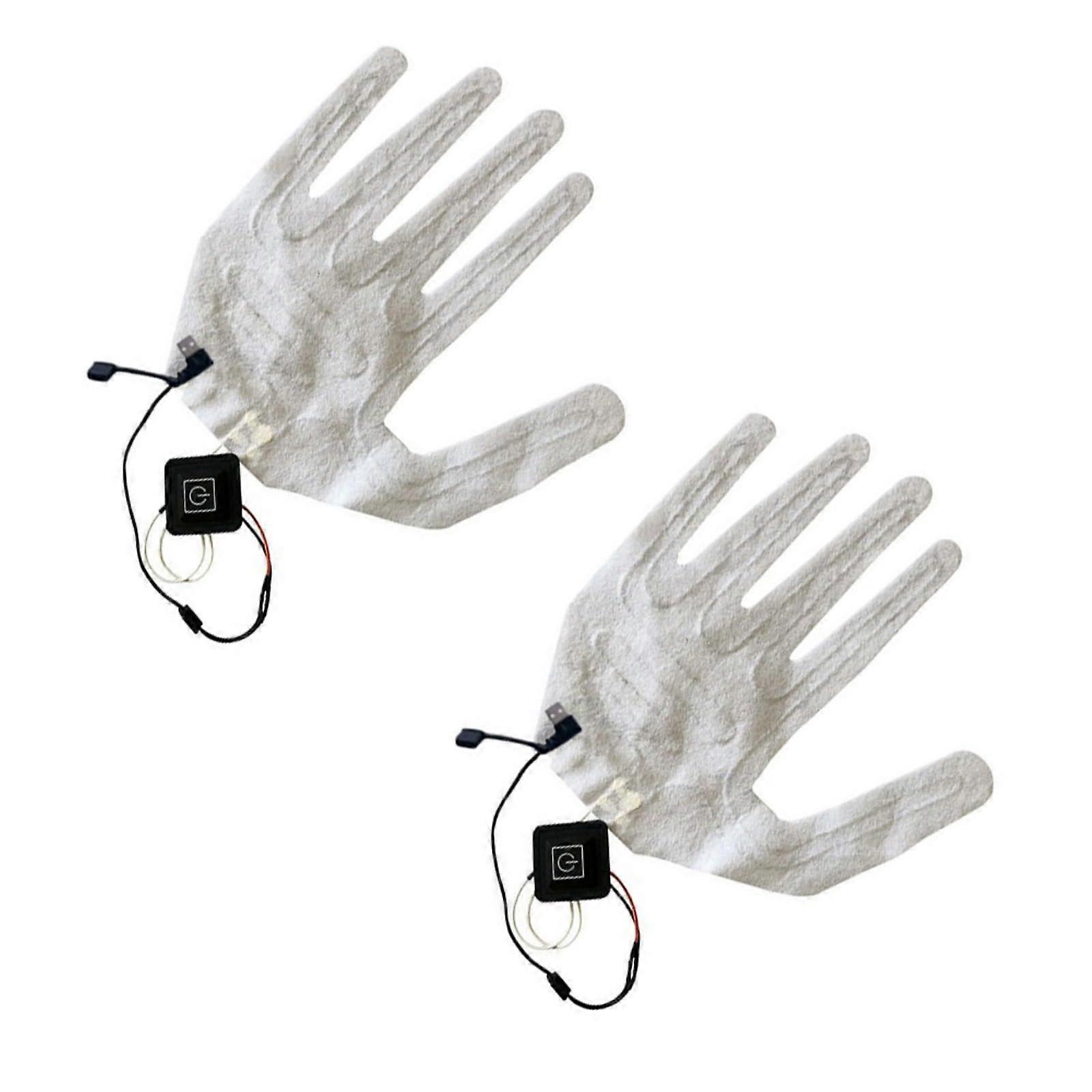Rechargeable heating gloves with adjustable temperature setting, heating pad for winter sports enthusiasts