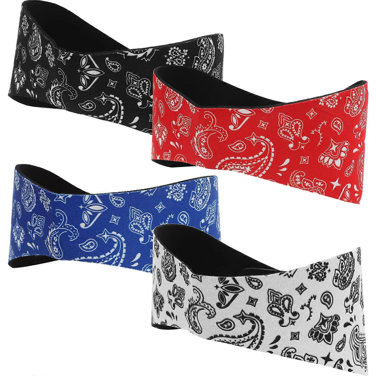 Water Ear Protection Headband Functional Design Swimming Bathing Kayaking 59x9.5cm 4Pcs