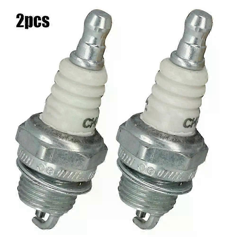 2 PCS Lawn Mower Spark Plug Fit For RCJ7Y Garden Trimmer Blower Lawn Mower Flower Plug Engines Motors Power Parts Accessory