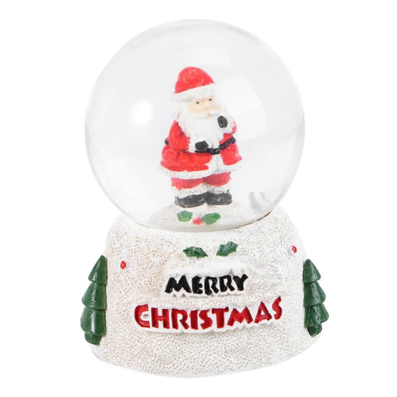 Christmas Crystal Ball Snow Globe Desktop Decoration 7x5cm