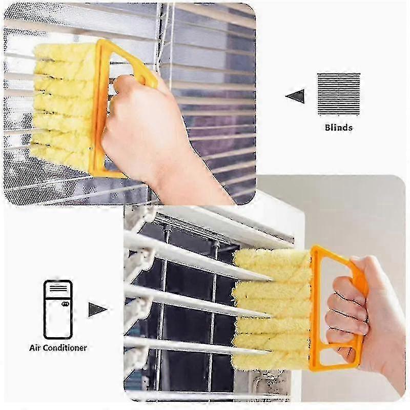 Washable Window Cleaning Brushes with Microfibers for Easy Dust Collection and Blinds Cleaning