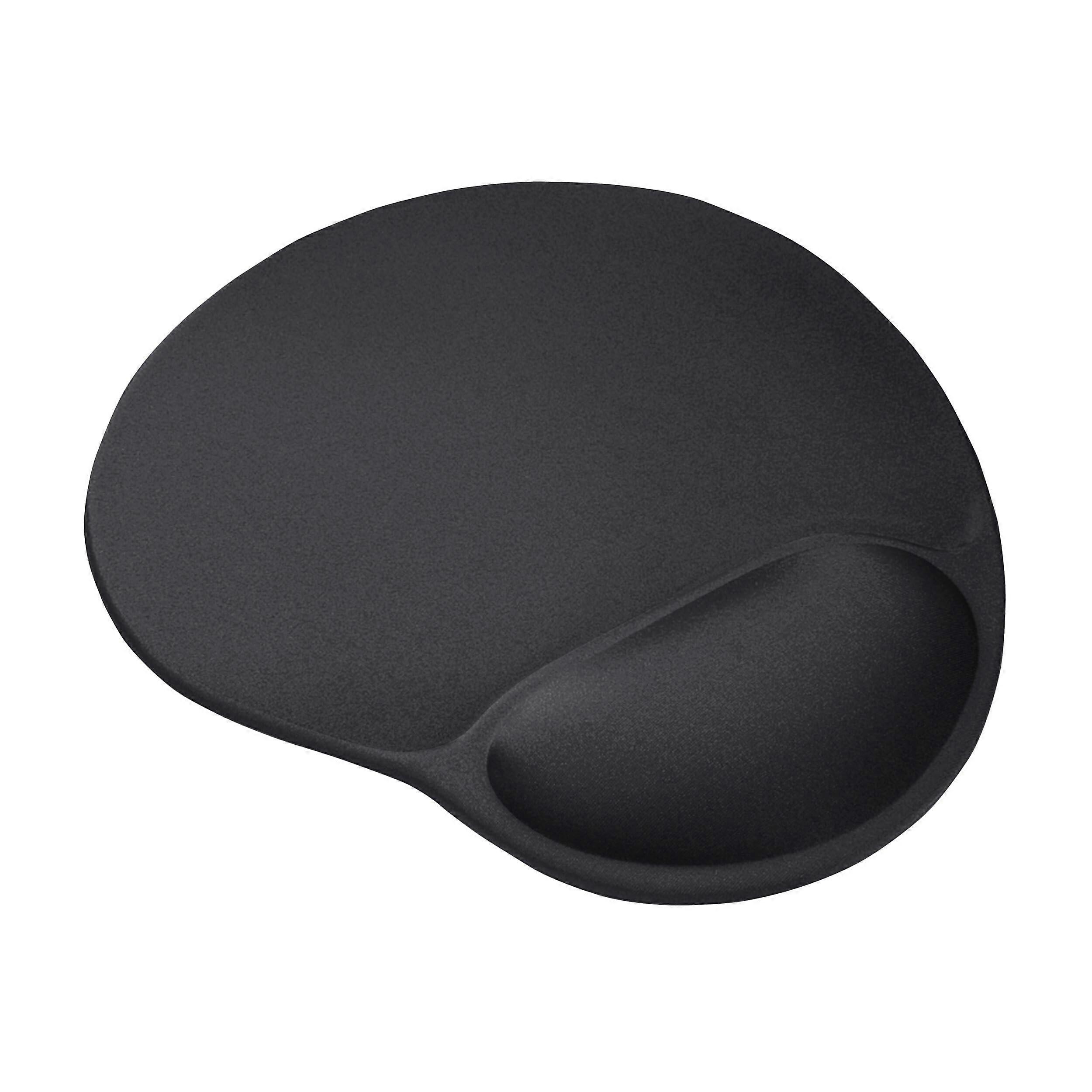 Gel Mouse Mat 230x195 mm Black for Computer and Laptop Ergonomic Non-Slip Surface