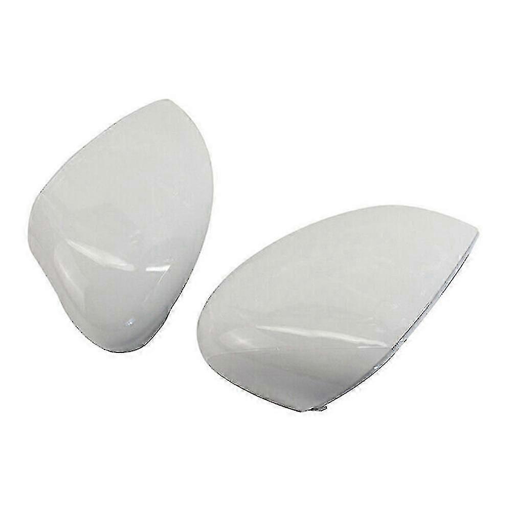 White Left Right Rear View Mirror Cover Cap for Suitable Brand Fiesta 2009-2015