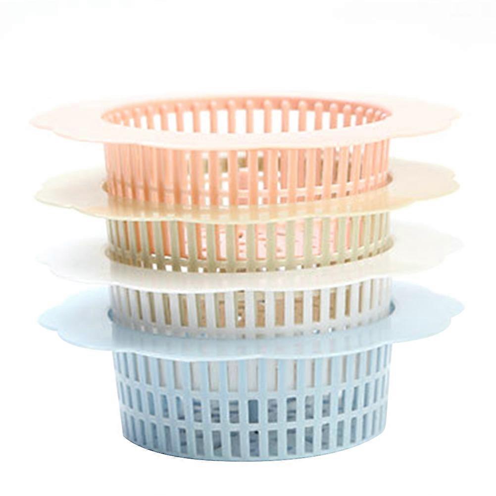 Kitchen Sink Strainer Basket Filter Flower Shaped For Kitchen Use Diameter 7cm Height 3cm 1Pack