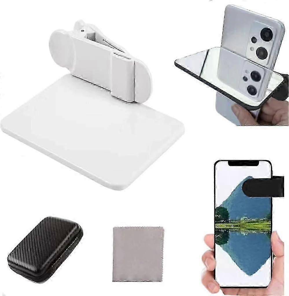 Smartphone Camera Mirror Reflection Clip Kit, Adjustable Phone Camera Mirror Reflection Clip Kit, Mirror Reflection Clip Kit, Mirror Reflection for Ph
