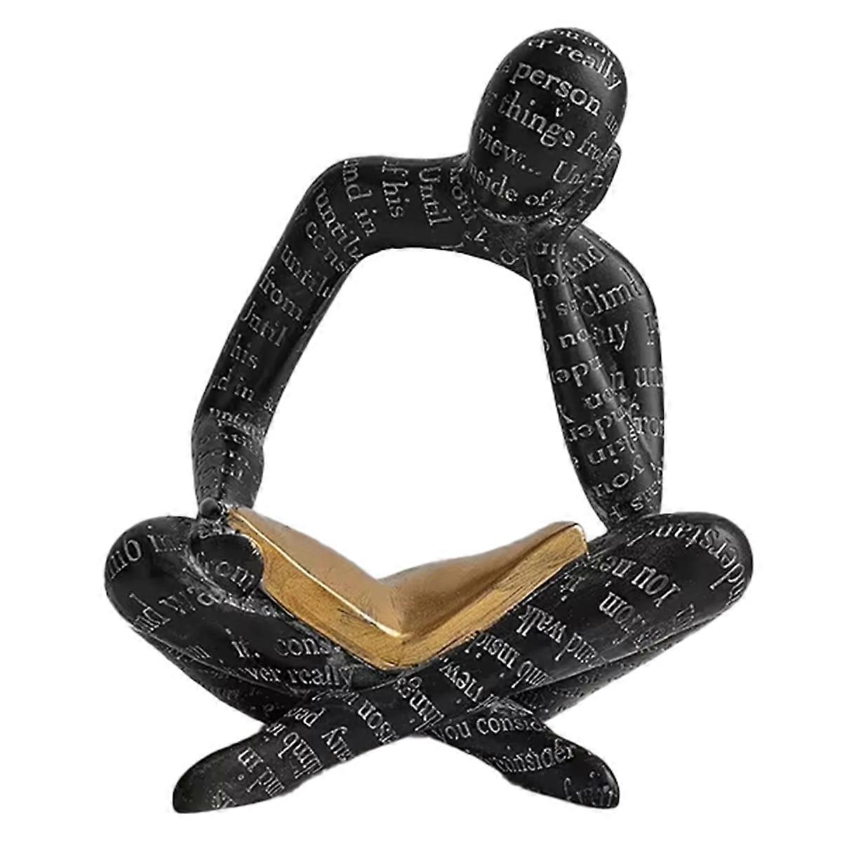 Nordic Abstract Resin Sculpture - Thinkers Figurine Statue, Handmade Home Decor, Office Desktop Ornament, Ideal Gift A