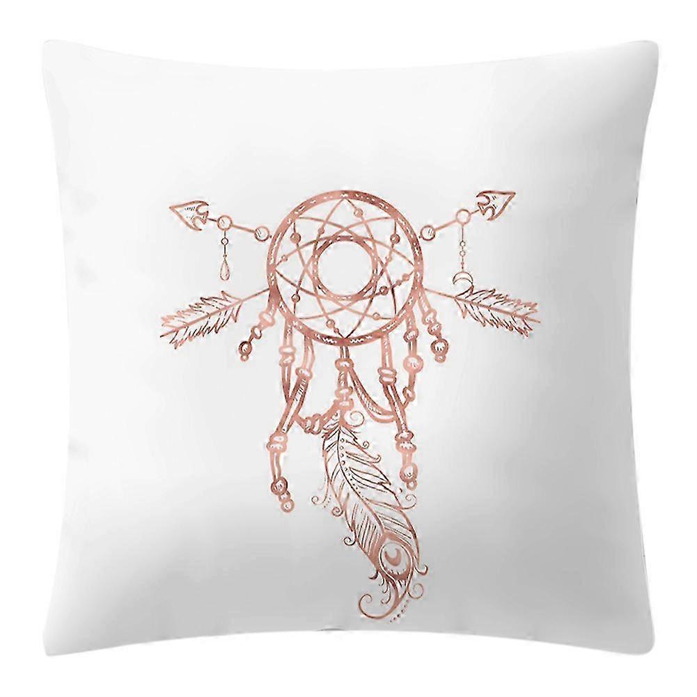 Square Throw Pillow Cover Featuring English Alphabet Design for Home Decor