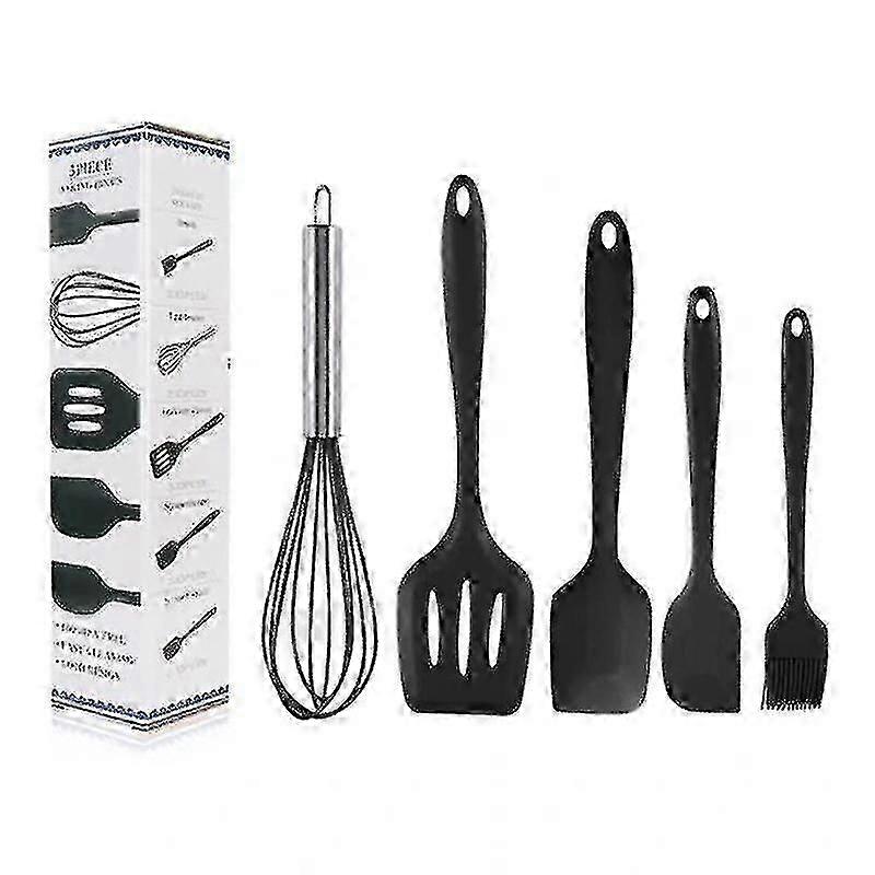 5 pcs/set silicone cooking utensils sets kitchen tools