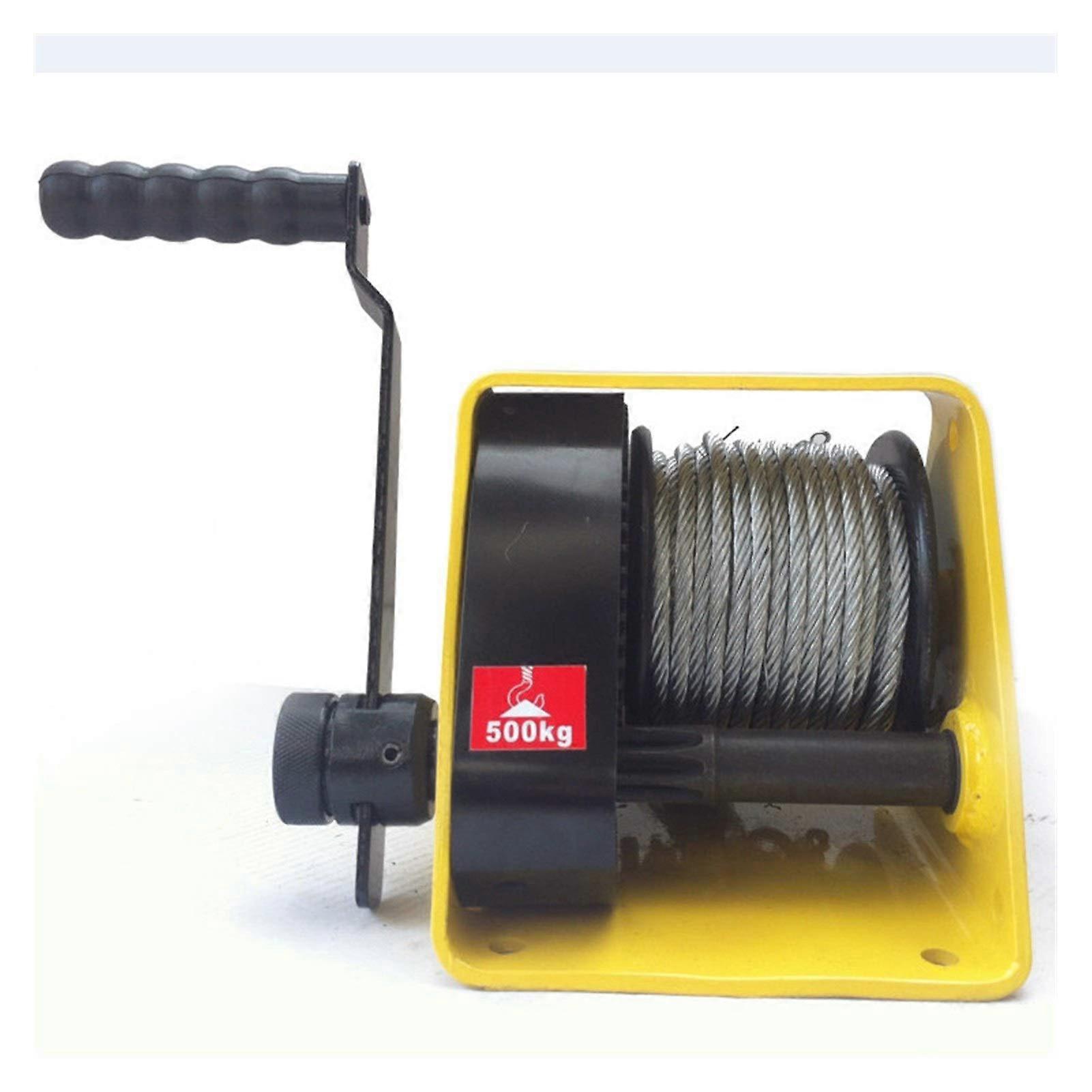 Wind rope, heavyduty winch with brake, performance hand winch, hand cranking pulling device, strength CR500.