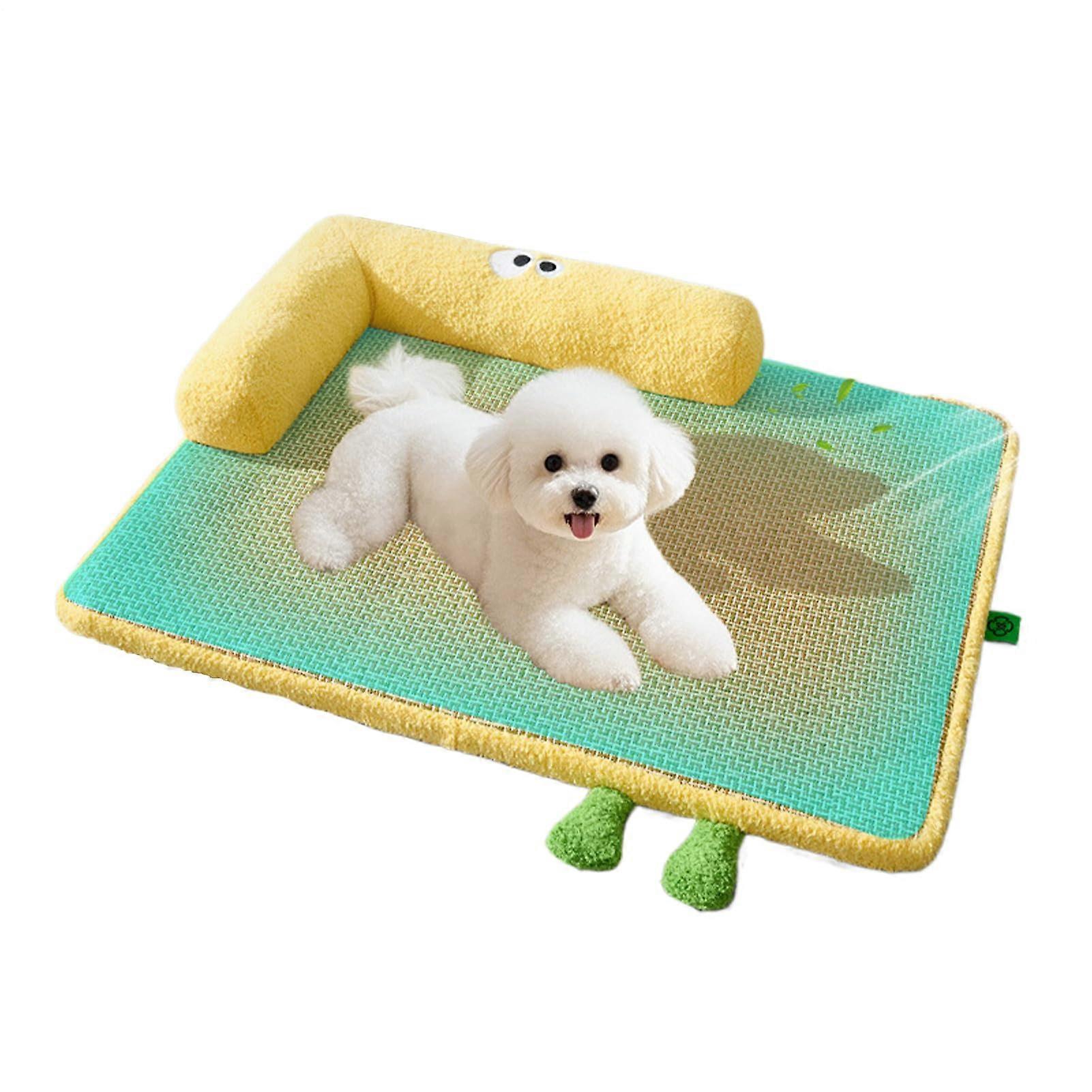 Γενικό στρώμα ψύξης για σκύλους, κρεβάτι κατοικίδιων ζώων μπαστούνι, αντιολισθητικός πυθμένας για κατοικίδια ζώα για ύπνο σε εσωτερικούς και εξωτερικούς χώρους, καναπές, φορέας.