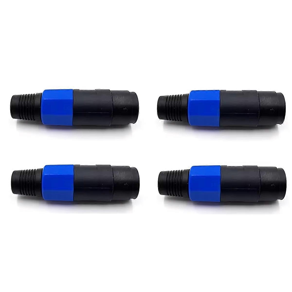 4PCS XLR Connector Professional Audio Speaker Compatible Adapter Plug