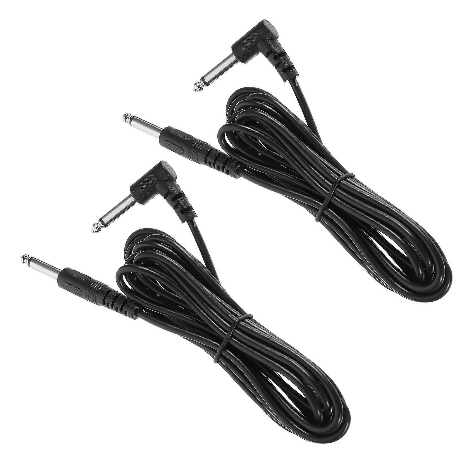 Guitar Cables Electric Instrument Cable Amplifier Music Performance 3m 2Pcs