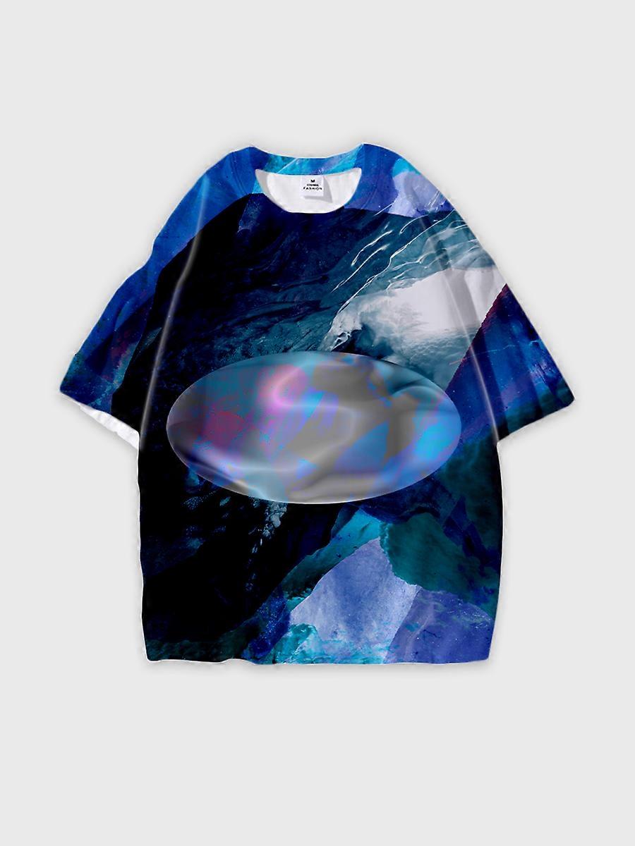 T-shirt round neck Pattern loose short sleeve JW2448