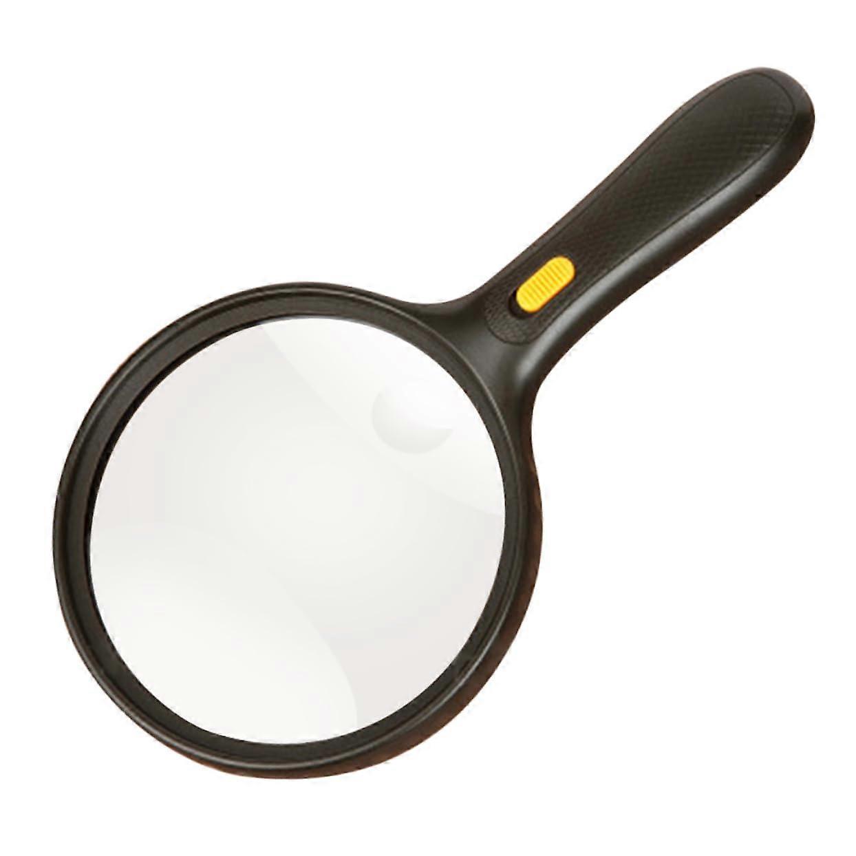 Illuminated Handheld Magnifier 138 mm with 2x Lens and 5x Large Magnifying Glass with Light for Jewellers, Opticians, and Hobby Users