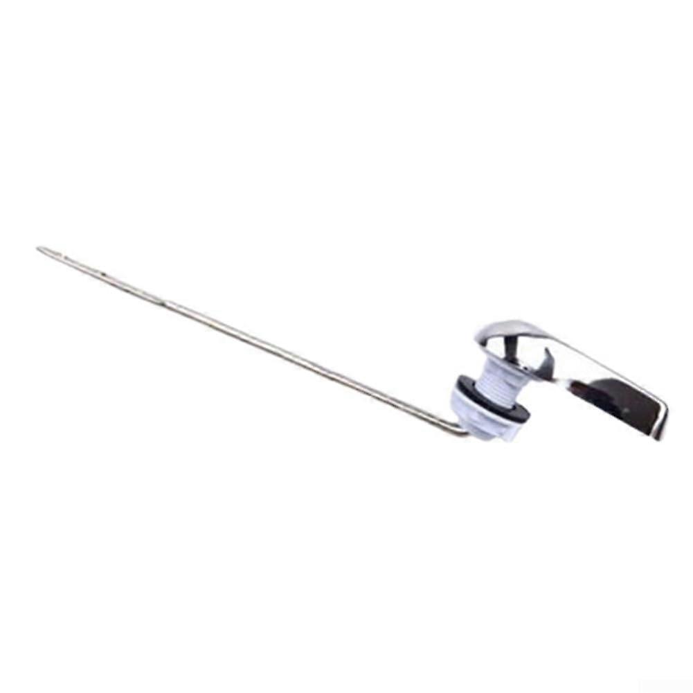 WC tank flush lever in polished chrome finish, suitable for most standard toilets effortlessly (No. 1) 1