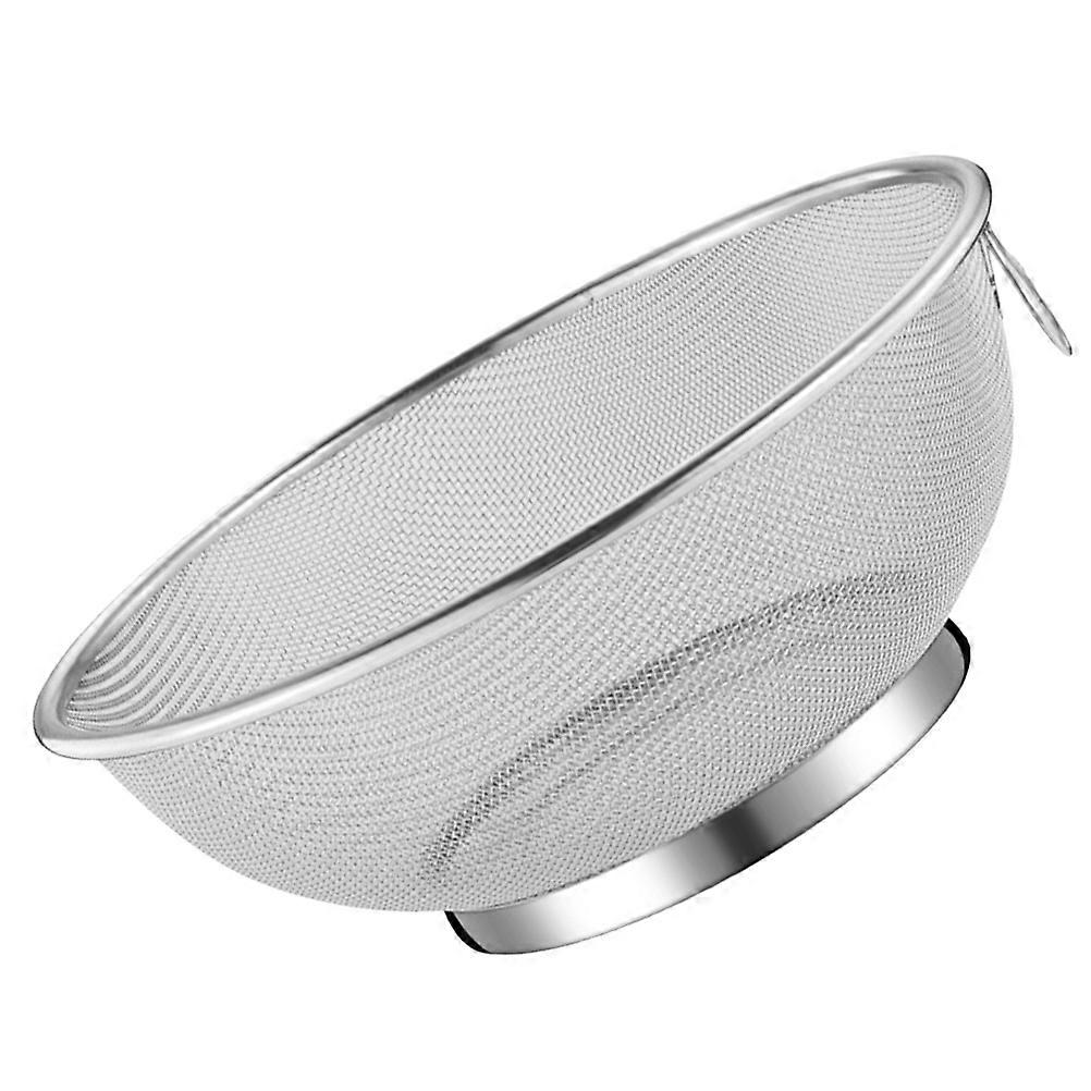 Colander Fine Mesh Colander Home Use Kitchen Tool Stainless Steel Draining Round Simple Design 1Set