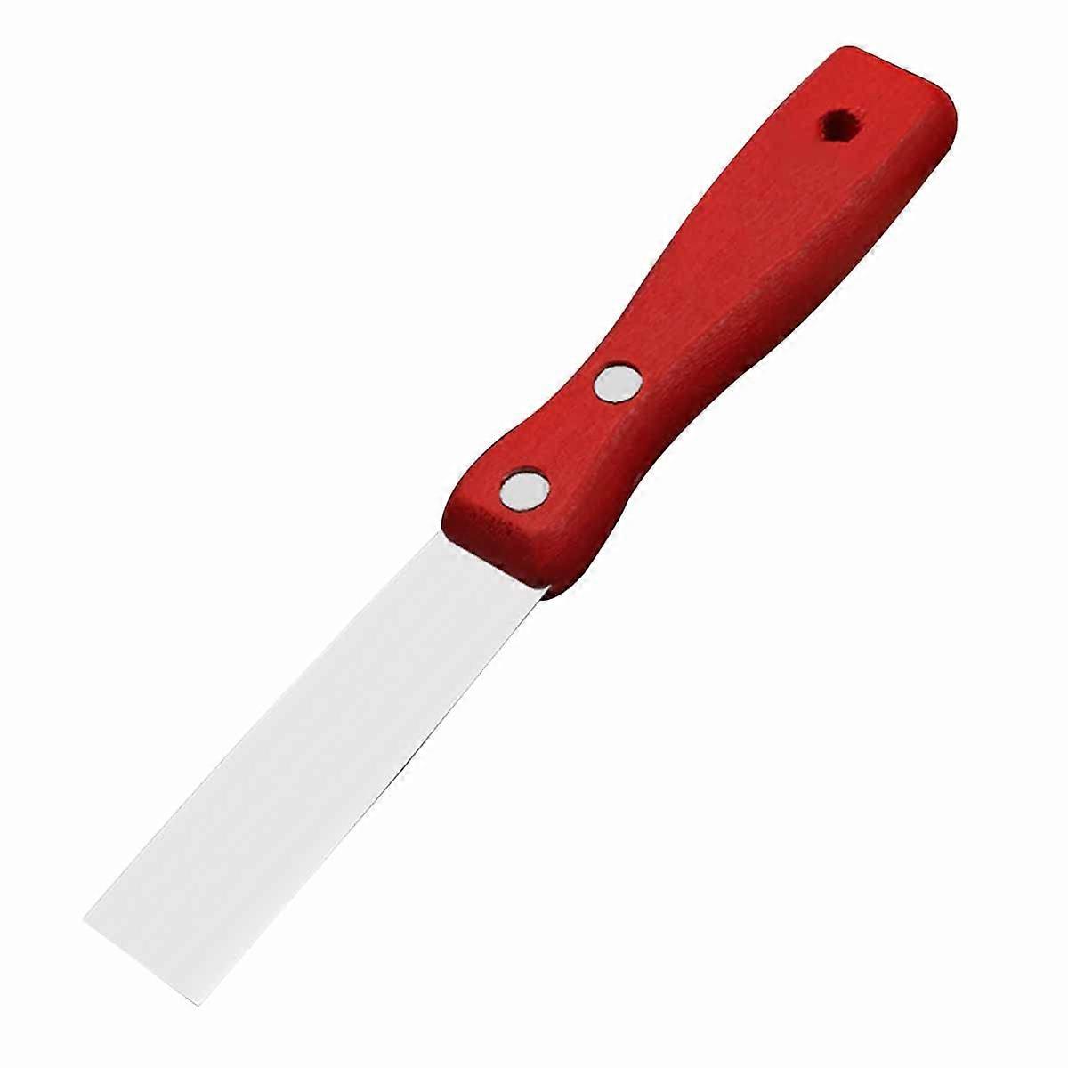 Wallpaper Scraper, All-Metal, Polished, Ergonomic Handle, Drywall Finishing Tool Plaster Scraping, Decal Removal, 1-Inch