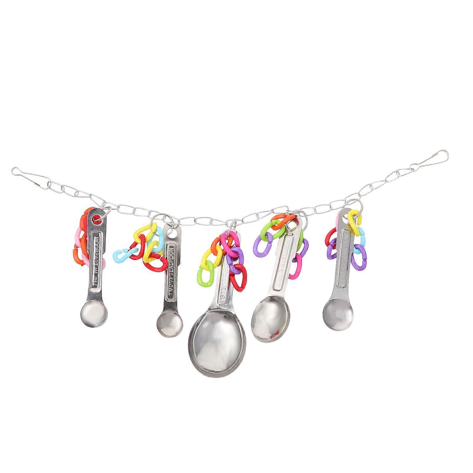Parrot Rope Swing Hanging Toy for Bird Stainless Steel Bite Toys