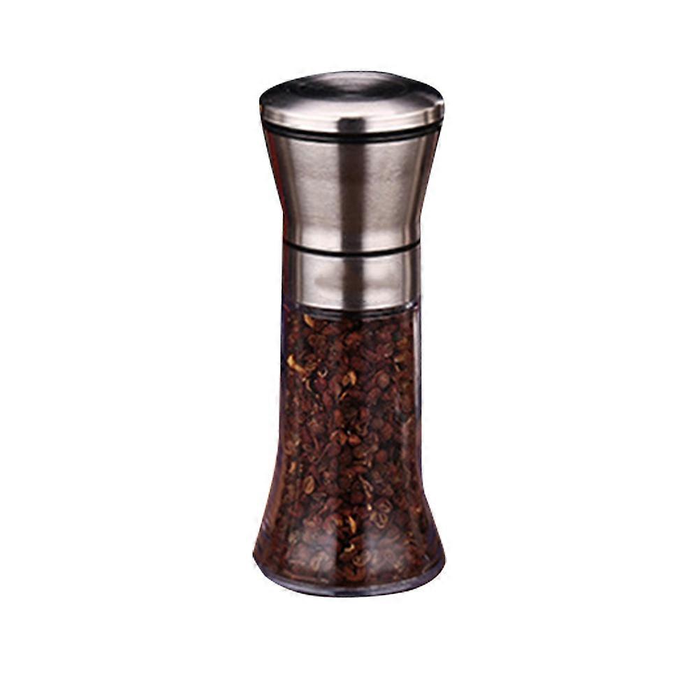 Stainless Steel Pepper Mill Manual Grinding Tool for Kitchen Use with Ceramic Mechanism 120ml