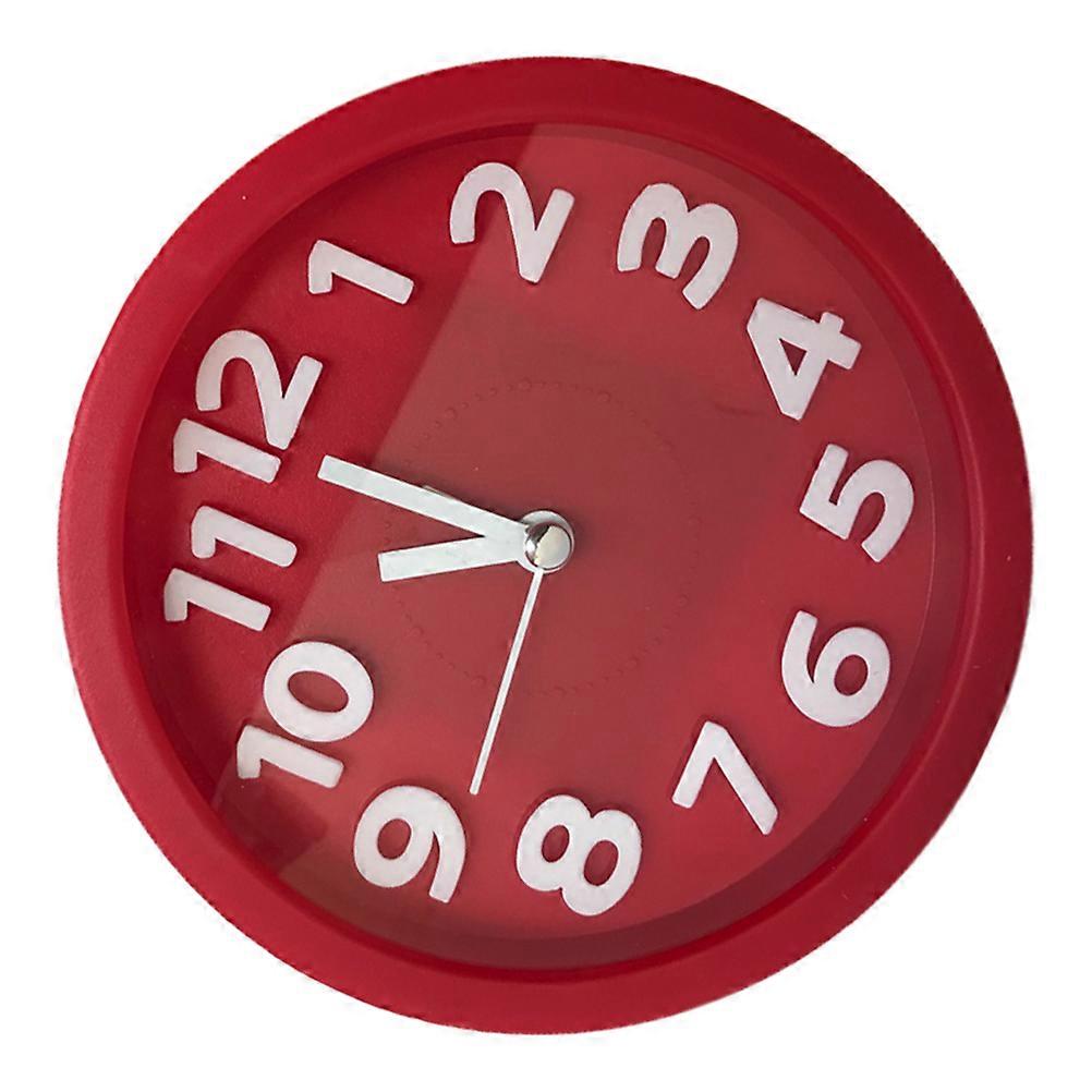 Clocks For Kids Nightstand Clock Desktop Clock Digital Simple Design Dark Red 12X12X4 Cm 1Set