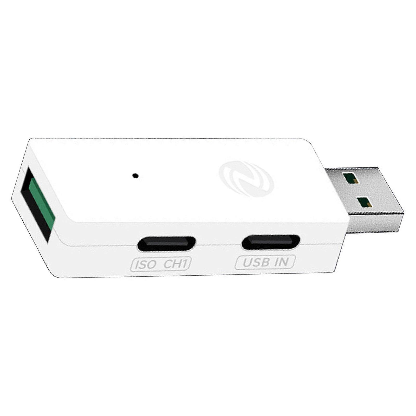 Industrial USB 2.0 Hub Isolator 3 Port Fast Speed Data Transfer Automatic Detection Protections Multicolor
