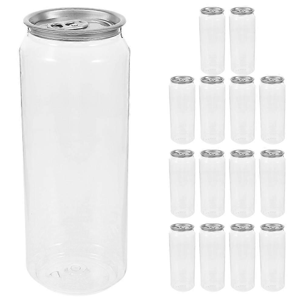 Reusable Beverage Containers Juice Jars Lightweight and Portable Cylindrical Shape 500ml 15Pcs
