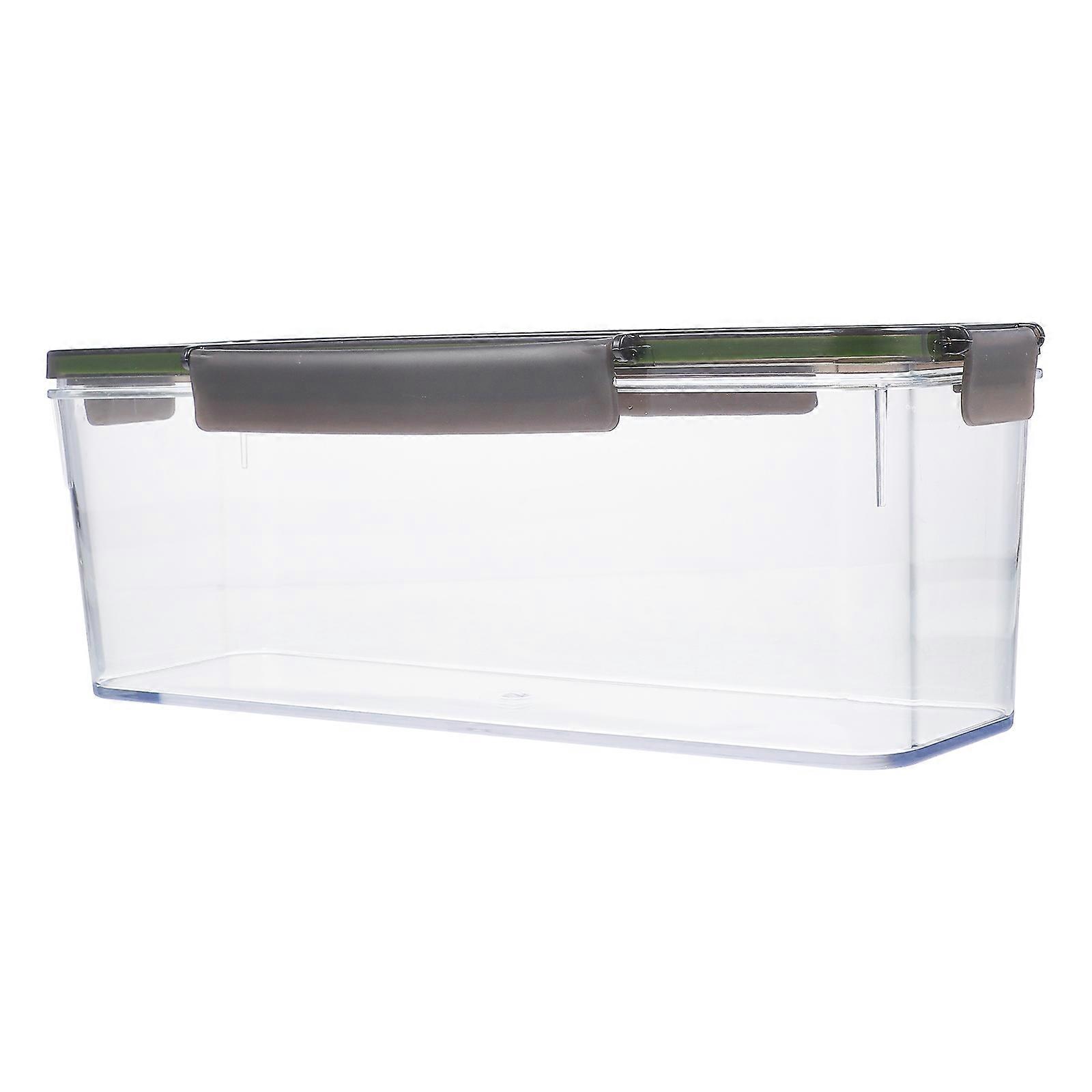Transparent Freshkeeping Food Storage Container for Fridge Made of Plastic Multi Color 10 x 8 inches
