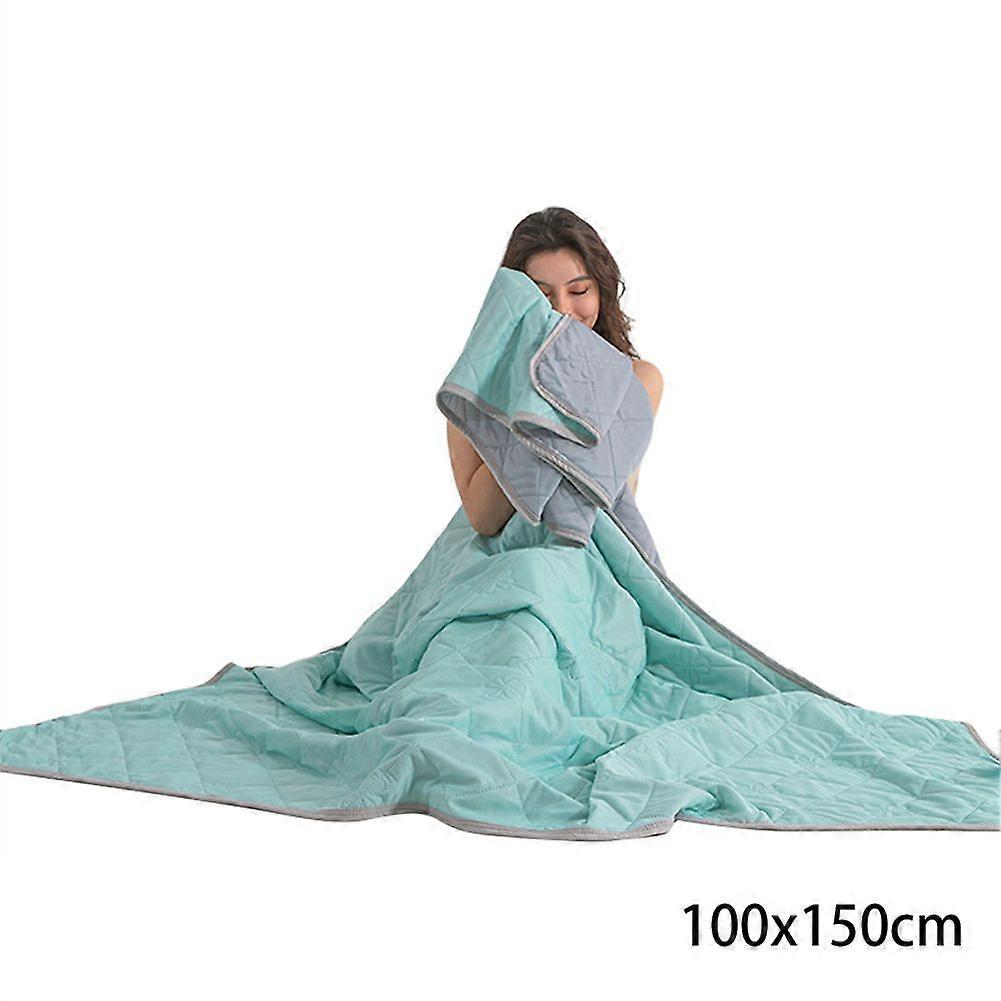 Ice Silk Summer Blanket Cooling Fiber Comforter Hot Sleeper Summer Throws, Lightweight & Machine Washable