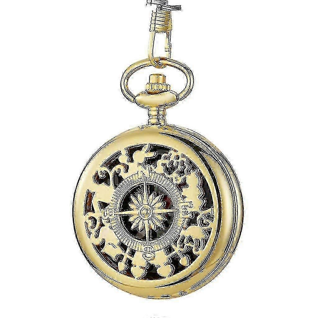 Kaiverrettu taskukellokompassi retrovaellusvyöketju leirikompassi purjehdukseen