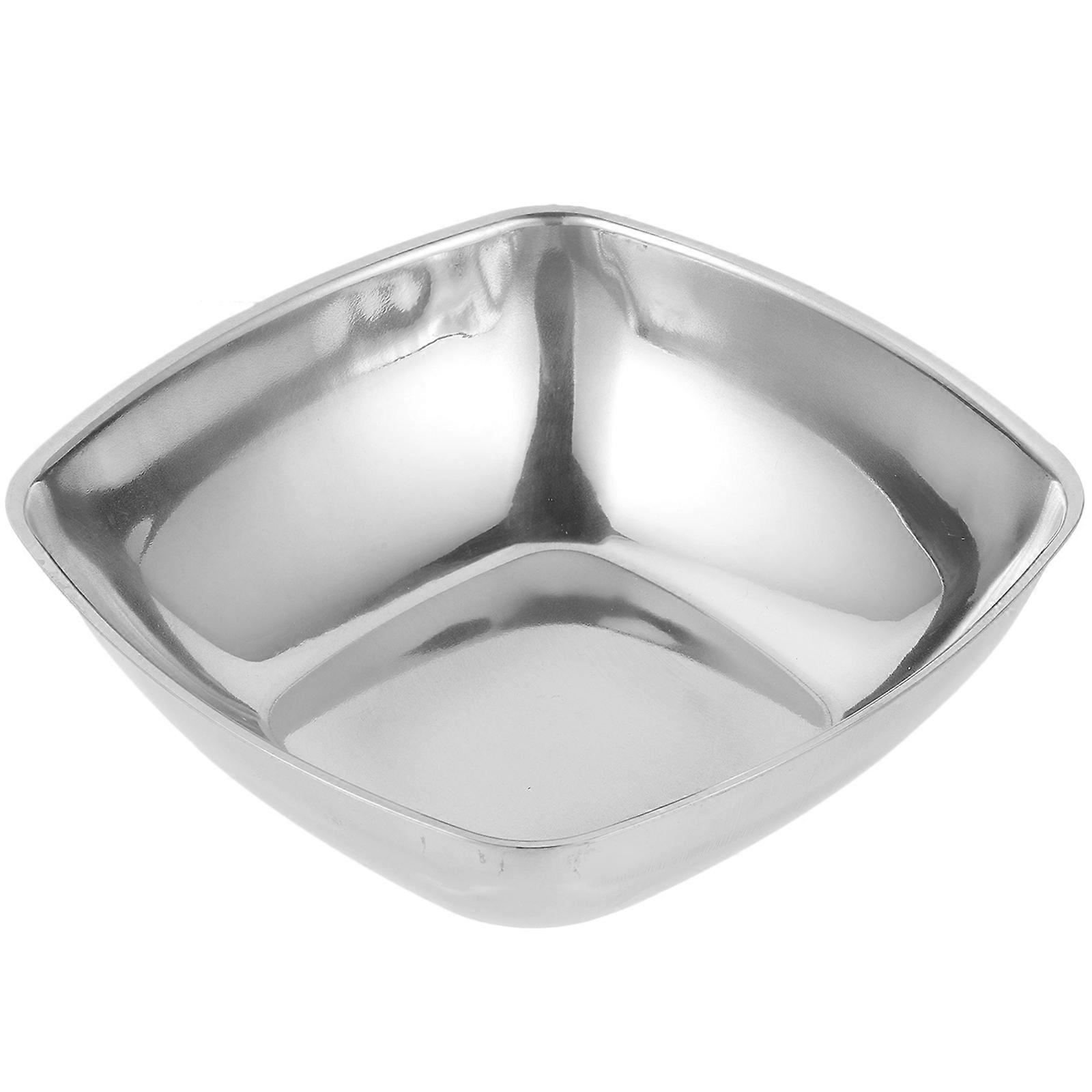 Large Stainless Steel Mixing Bowl for Storage Lightweight Easy to Clean Silver Color 8.5 Quart
