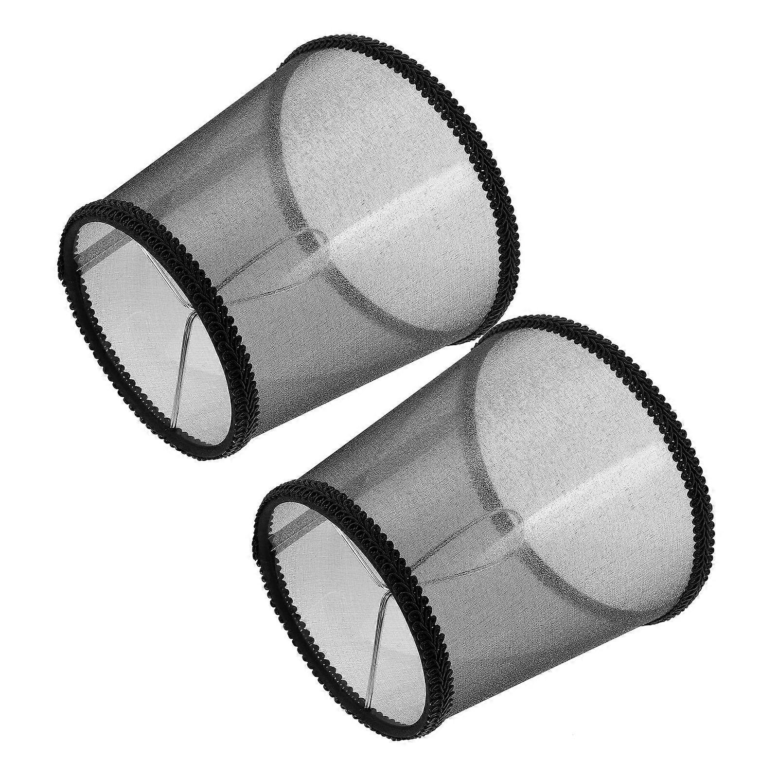 2pcs Fabric Lamp Shades Clip on Lamp Cover Replacement Lamp Accessory