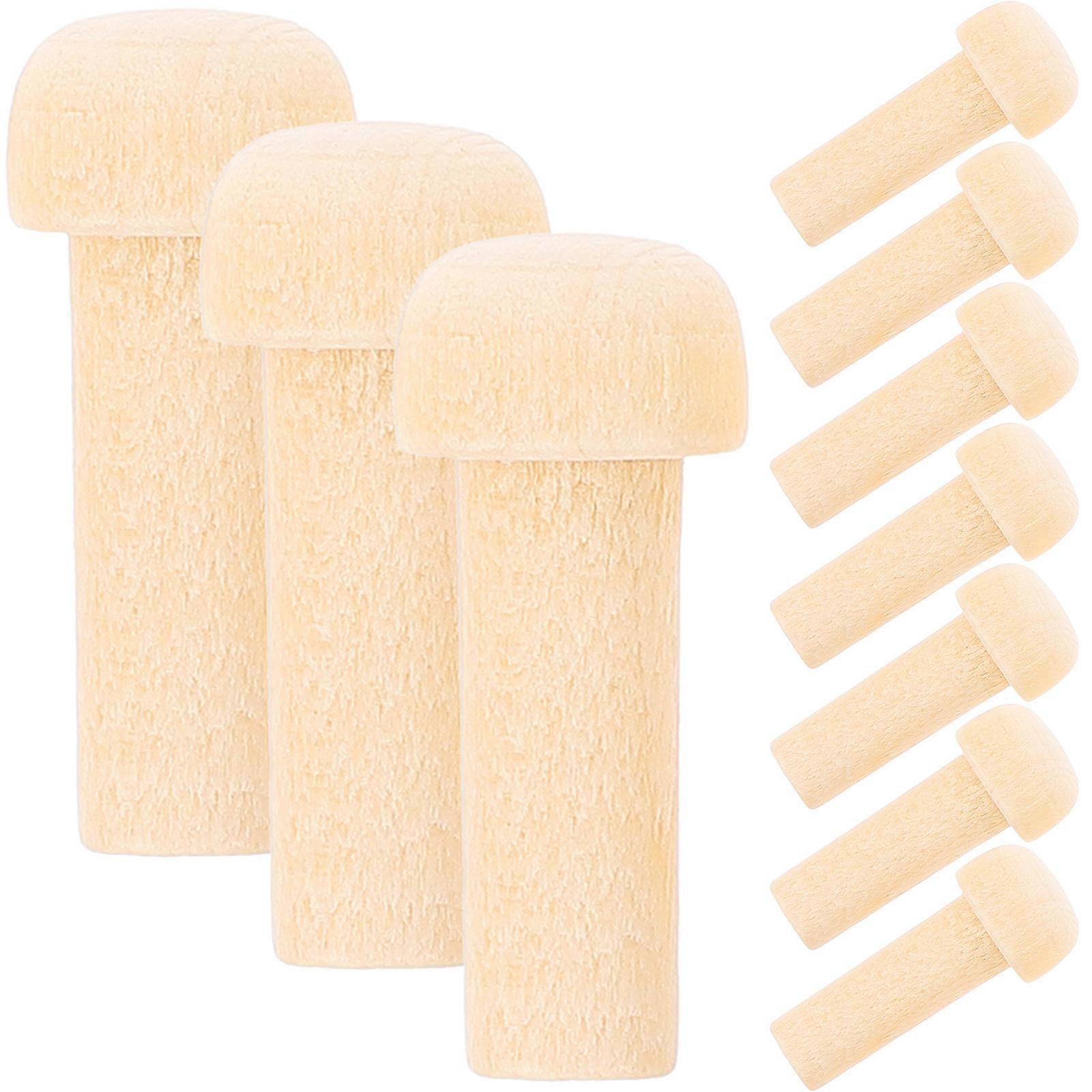 Wood Craft Supplies 10Pcs Mini Wooden Pegs Suitable For DIY Crafting Projects In Beige Color With Durable Quality