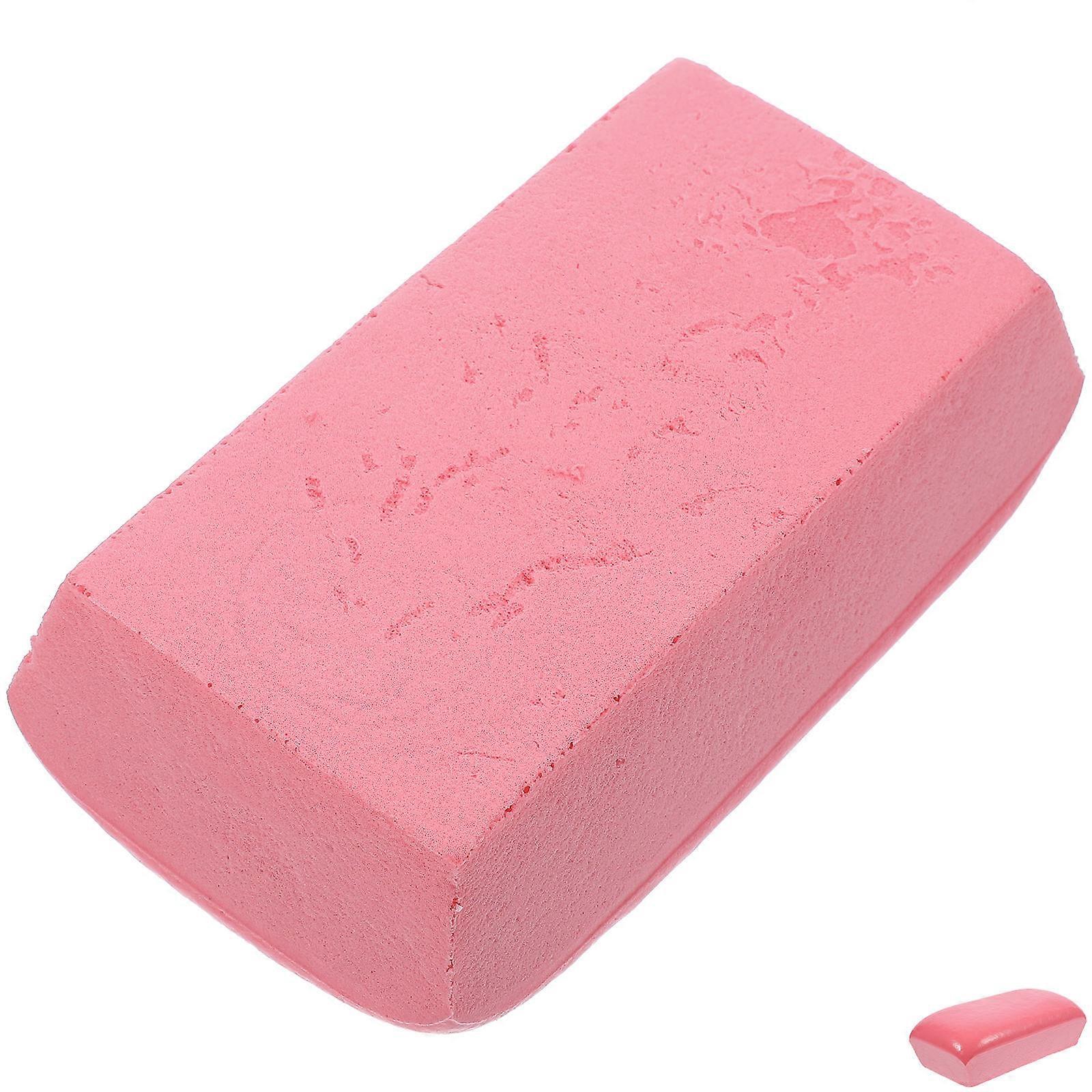 Pink Realistic PU Artificial Bread Model for Kids Playing Stress Relief Decompression Toy 7 inches