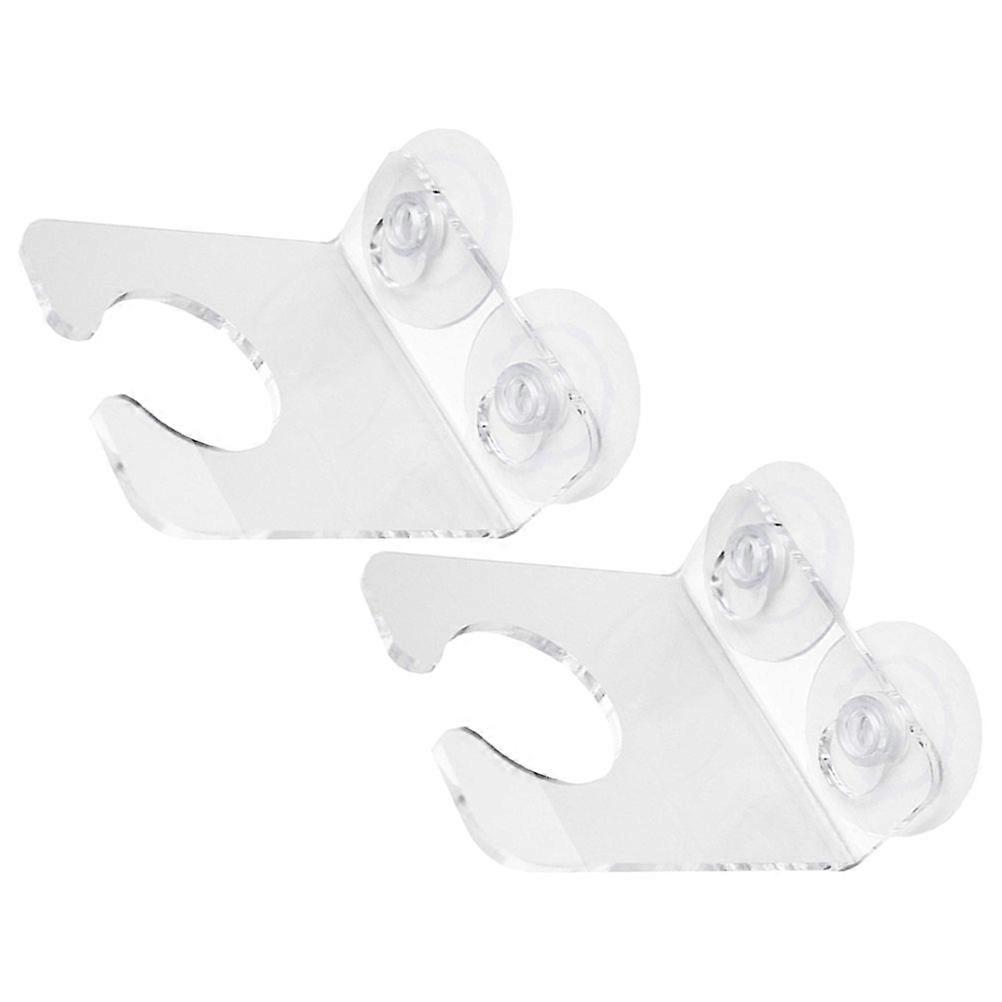 Transparent Bathtub Wine Glass Holder with Suction Cups – Shower Cup Rack for Relaxing Bath, 2PCS Set