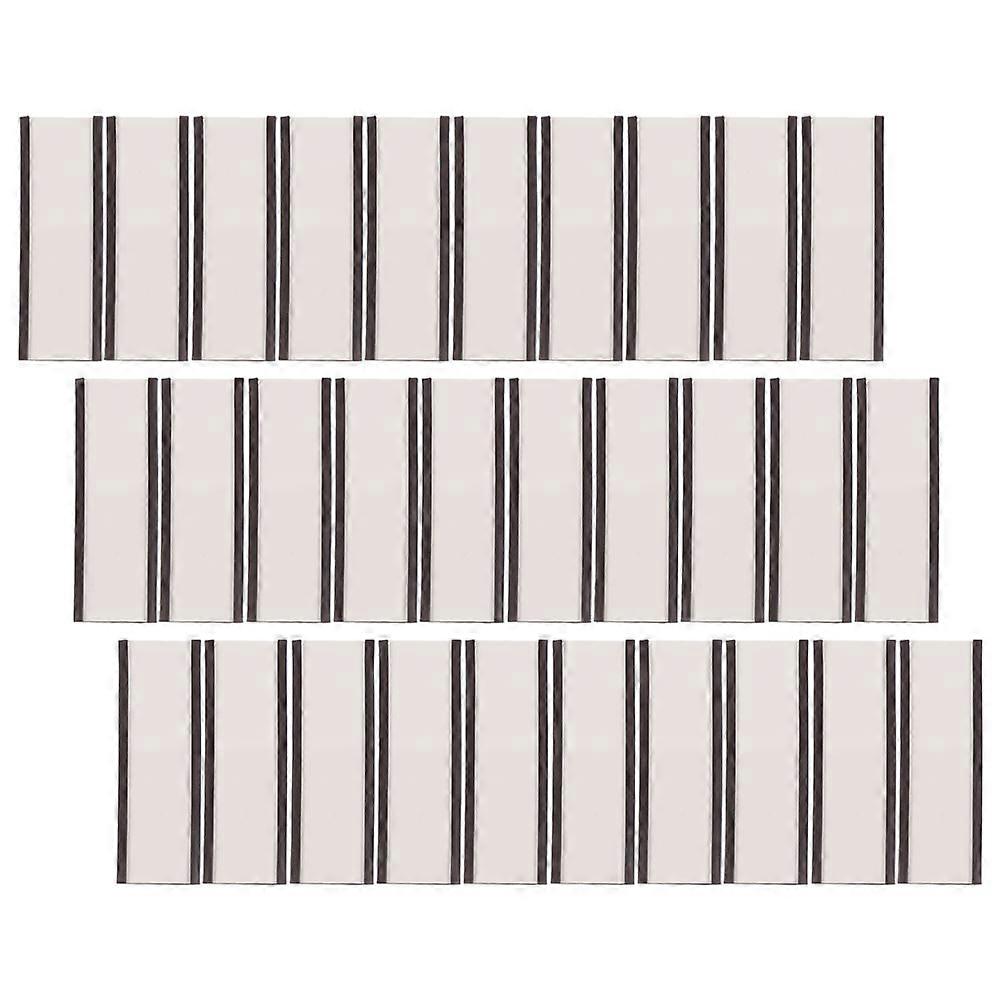 Magnetic Label Holder for Warehouse 30pcs Beige Paper Rubber Soft Magnet Practical Display Clip