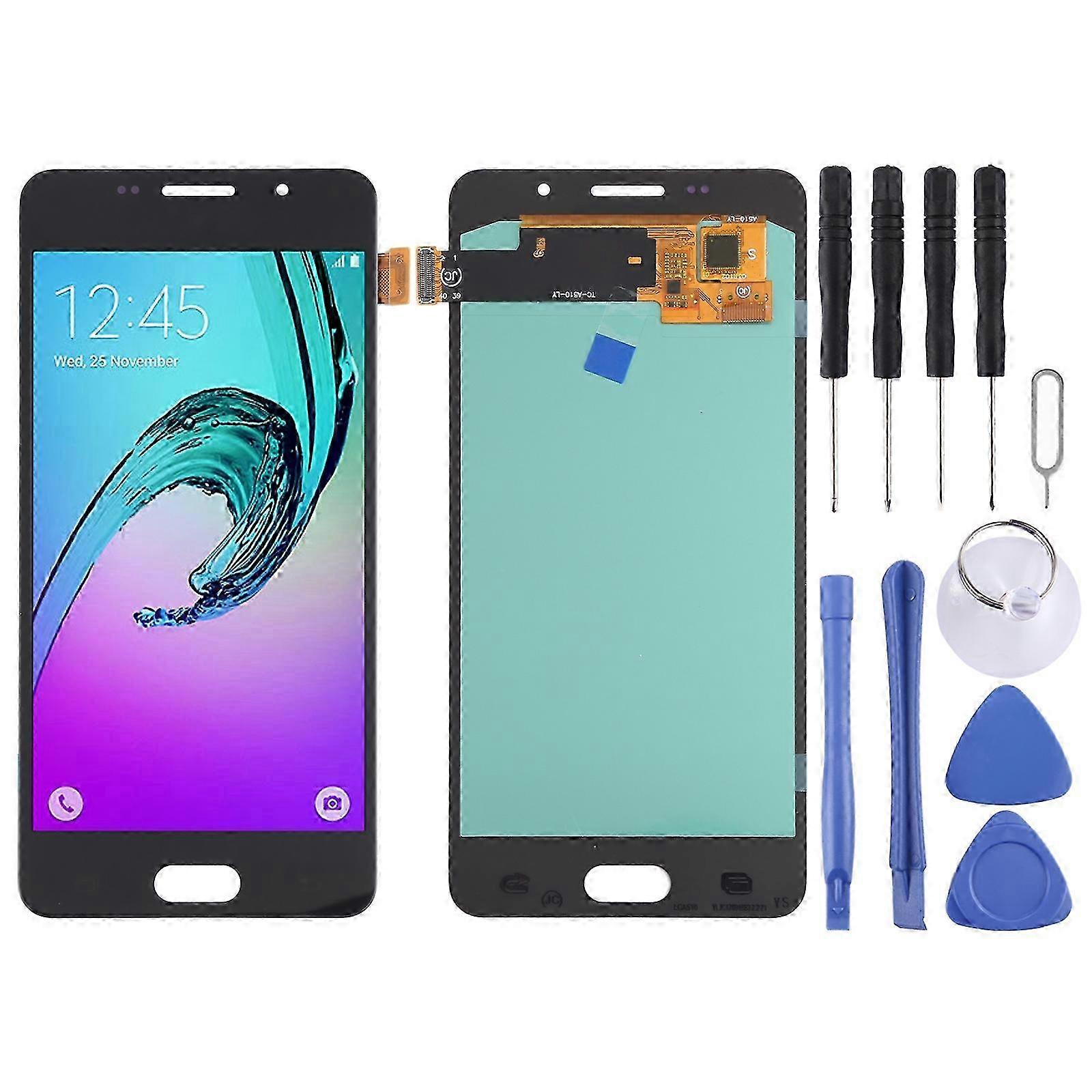 2025 OLED LCD Screen for Samsung Galaxy A5 (2016) SM-A510 With Digitizer Full Assembly (Black)