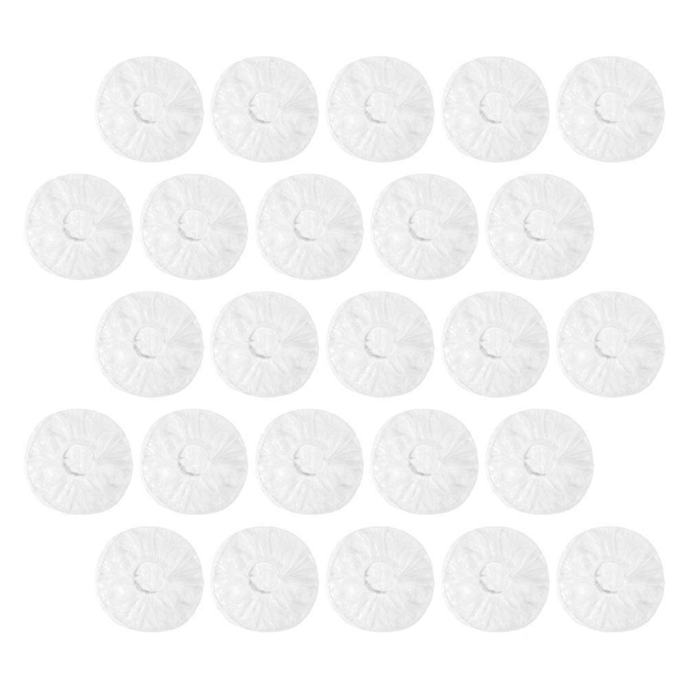 2 Bags 200 Pcs Disposable Dust Covers Bathing Caps (Transparent)